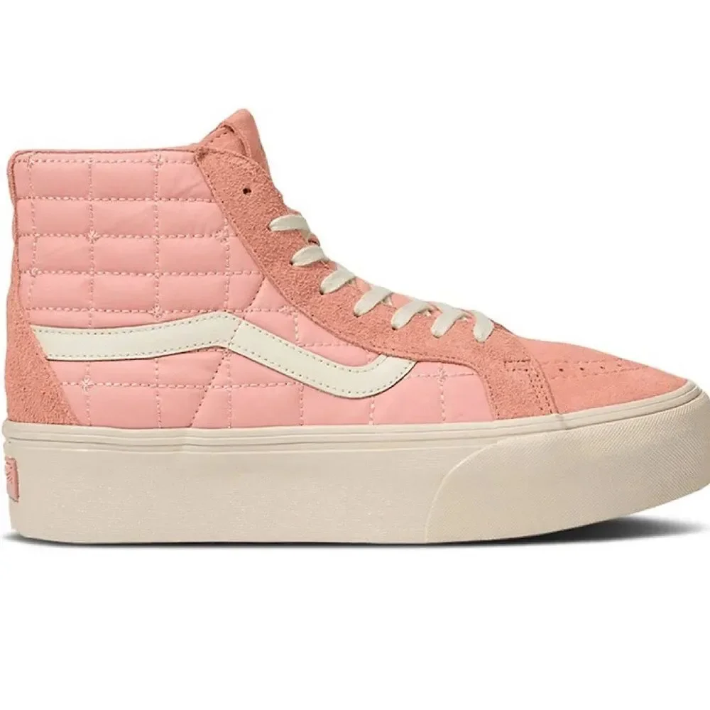 JFG x Vans Sk8 Hi-Reissue Platform LX Coral Almond NWT NWOB Pink Cream Sz 12